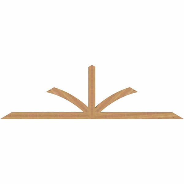 Ekena Millwork Richland Smooth Timber Gable Bracket, Western Red Cedar, 96"W x 28"H x 3 1/2"D x 3 1/2"F, 7/12 Pitch GBW096X28X0404RIC00SWR - main